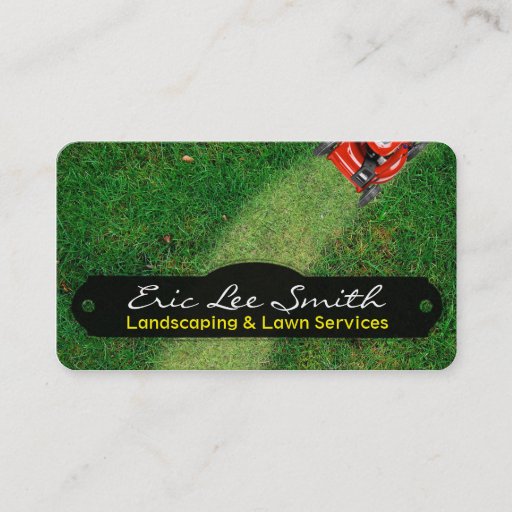 Customizable Landscaping/Lawn care/Gardener Business Card