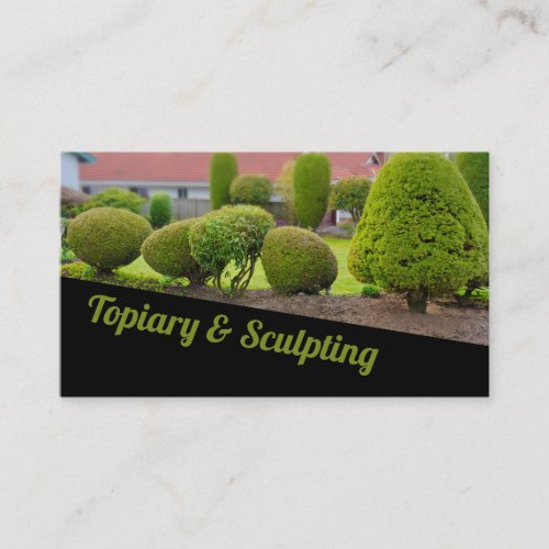 Landscaping Lawn Care Gardener Business Card