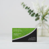 Landscaping Lawn Care Gardener Business Card (Standing Front)