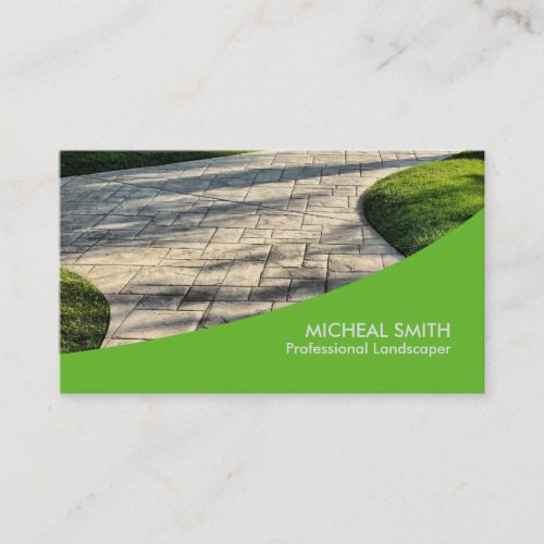Landscaping Lawn Care Gardener Professional Business Card