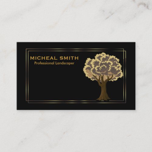 Landscaping Lawn Care Gardener Professional Business Card