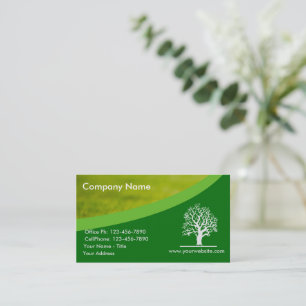 Landscaping Lawn Care Gardener Tree Business Card