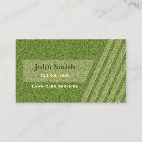 Landscaping Lawn Care Gardening Grass Cutting Business Card