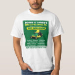Landscaping Lawn Care Grass Cutting Template Dri T-Shirt<br><div class="desc">Increase visibility by creating and printing t-shirts (dri-fit) for your landscaping (grass cutting) lawn care company with this effective shirt customizable template. See the matching business cards and other possible matching products for precision branding that motivate potential clients to choose you and your brand. Colors include black, white and green....</div>