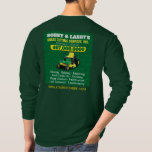Landscaping Lawn Care Grass Cutting Template Dri T-Shirt<br><div class="desc">Increase visibility by creating and printing t-shirts (dri-fit) for your landscaping (grass cutting) lawn care company with this effective shirt customizable template. See the matching business cards and other possible matching products for precision branding that motivate potential clients to choose you and your brand. Colors include black, white and green....</div>