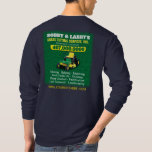 Landscaping Lawn Care Grass Cutting Template Dri T-Shirt<br><div class="desc">Increase visibility by creating and printing t-shirts (dri-fit) for your landscaping (grass cutting) lawn care company with this effective shirt customizable template. See the matching business cards and other possible matching products for precision branding that motivate potential clients to choose you and your brand. Colors include black, white and green....</div>