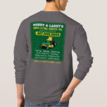 Landscaping Lawn Care Grass Cutting Template Dri T-Shirt<br><div class="desc">Increase visibility by creating and printing t-shirts (dri-fit) for your landscaping (grass cutting) lawn care company with this effective shirt customizable template. See the matching business cards and other possible matching products for precision branding that motivate potential clients to choose you and your brand. Colors include black, white and green....</div>