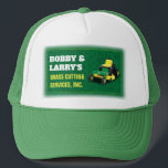 Landscaping Lawn Care Grass Cutting Template Trucker Hat<br><div class="desc">Increase visibility by creating and printing trucker hats for your landscaping (grass cutting) lawn care company with this effective trucker hat customizable template. See the matching business cards and other possible matching products for precision branding that motivate potential clients to choose you and your brand. Choose different availabel colors.</div>
