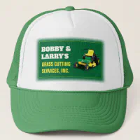 Lawn Care & Landscaping Custom Business Logo Hat, Zazzle