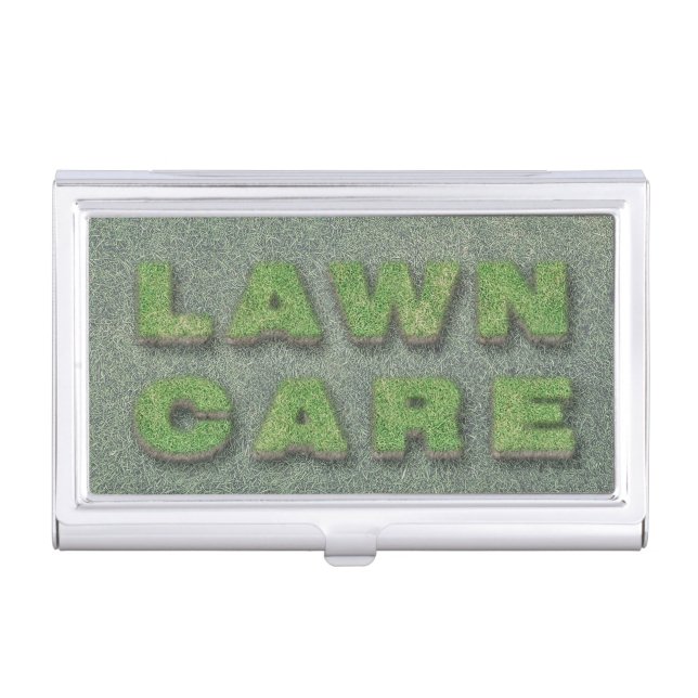 Landscaping Lawn Care Mower Business Card Holder (Front)