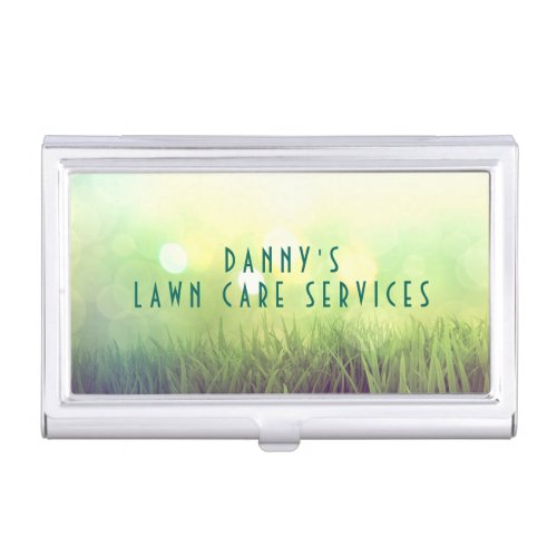 Landscaping Lawn Care Mower Business Card Holder
