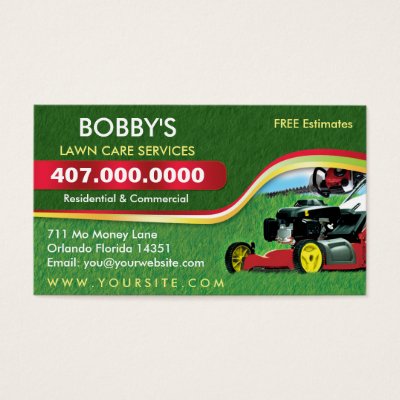landscaping business card designs