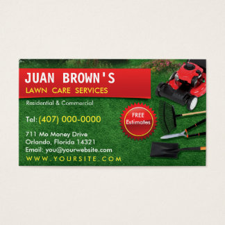 Lawn Care Business Cards - Lawn care Service Business Card | Zazzle.com | Lawn care ... - The cards are printed on acid free papers, and customers can select from 8.