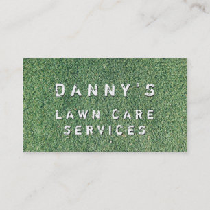 Landscaping Lawn Care Mower Business Card Template
