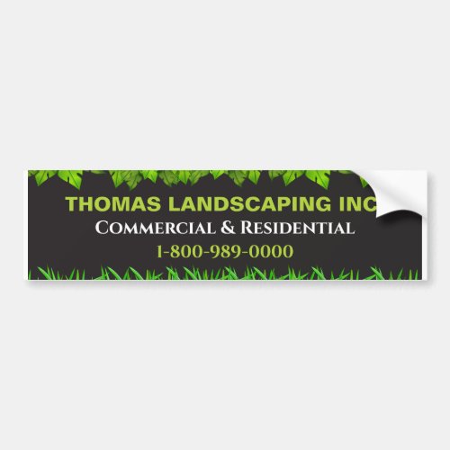 Landscaping Lawn Care Sign for your Work Truck  Bumper Sticker