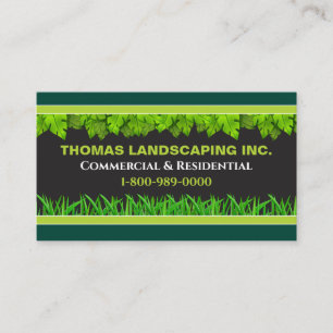 Landscaping Lawn Care Sign for your Work Truck Business Card