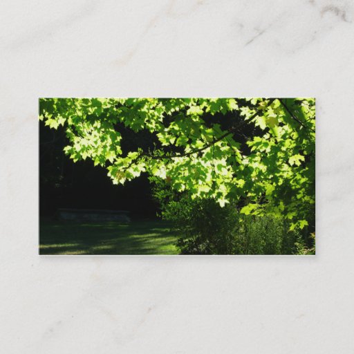 Customizable Landscaping / Lawn Care Tree Business Card