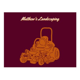 Landscaping Lawn Mowing Business Promotional Postcard