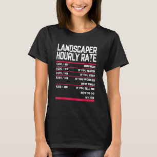 Landscaping Lawn Mowing Lawn Care For Landscaper L T-Shirt