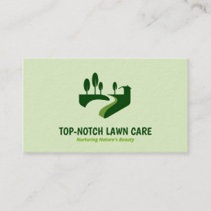 🌿 Landscaping Lawn Mowing Premium Business Card