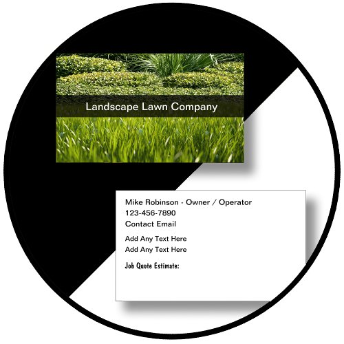 Landscaping Lawn Service New Business Cards
