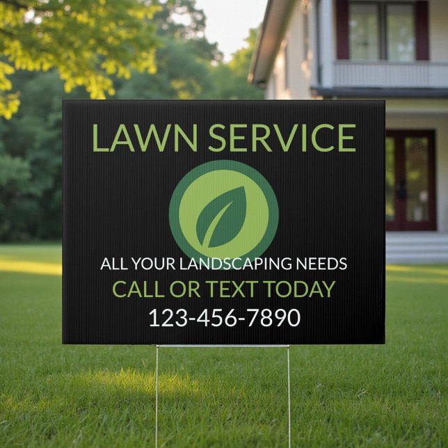 Landscaping & Lawn Service Professional Sign (Creator Uploaded)