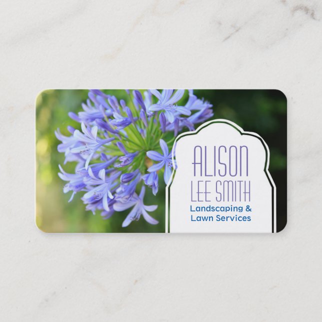 Landscaping / Lawn Services / Gardener Business Card (Front)