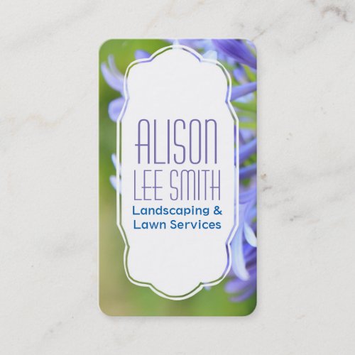 Landscaping  Lawn Services  Gardener Business Card
