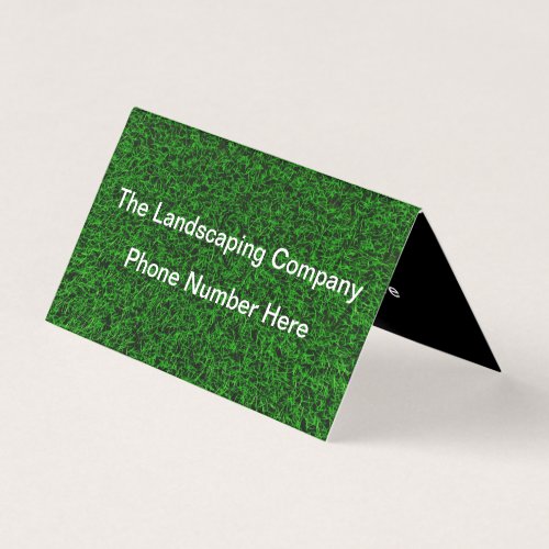 Landscaping Lawn Tent Fold Style Business Card