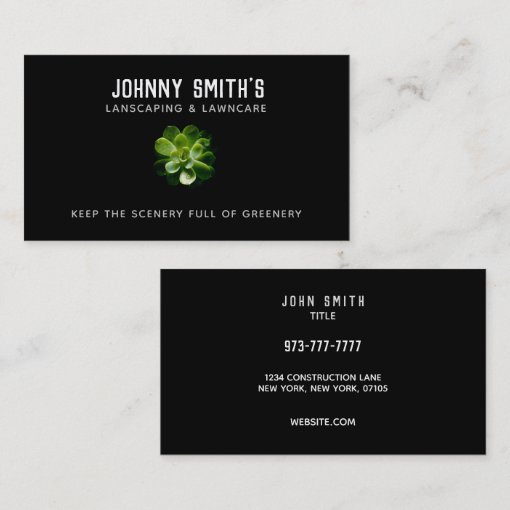 Landscaping & Lawncare Slogans Business Cards Zazzle