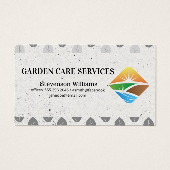 Landscaping Logo | Garden Care Services (Front)