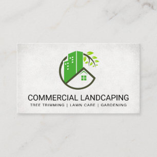 Landscaping Logo Gardening Business Card