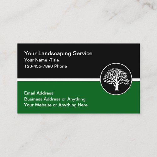 Landscaping Modern Business Cards Template
