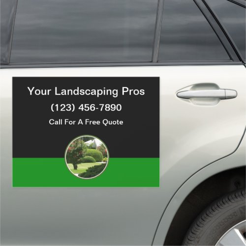 Landscaping Modern Mobile Advertising Car Magnets