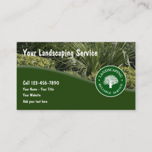 Landscaping Modern Professional Business Card