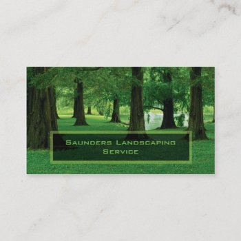 Landscaping Or Lawn Care Service Company Business Card by Lasting__Impressions at Zazzle