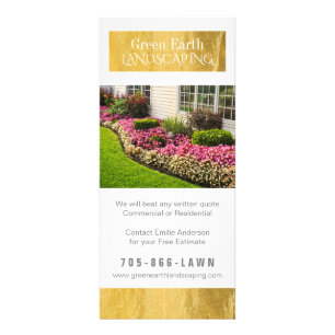 Landscaping Price List Flyer Rack Card