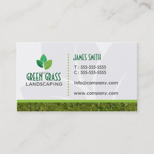 Customizable Landscaping Professional Business Card