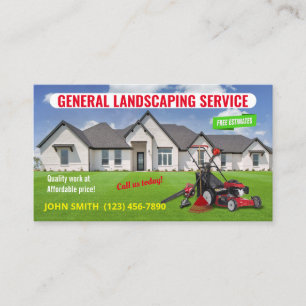 Landscaping Service Business Cards