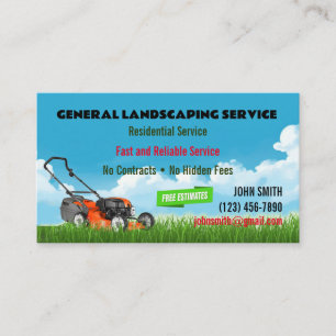 Landscaping Service Business Cards