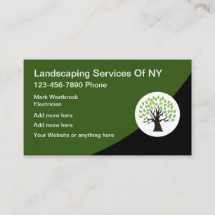 Landscaping Service Logo Template Business Card
