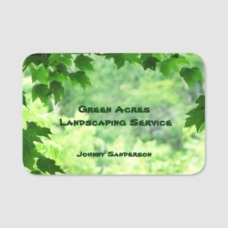 Landscaping Service Name Tag