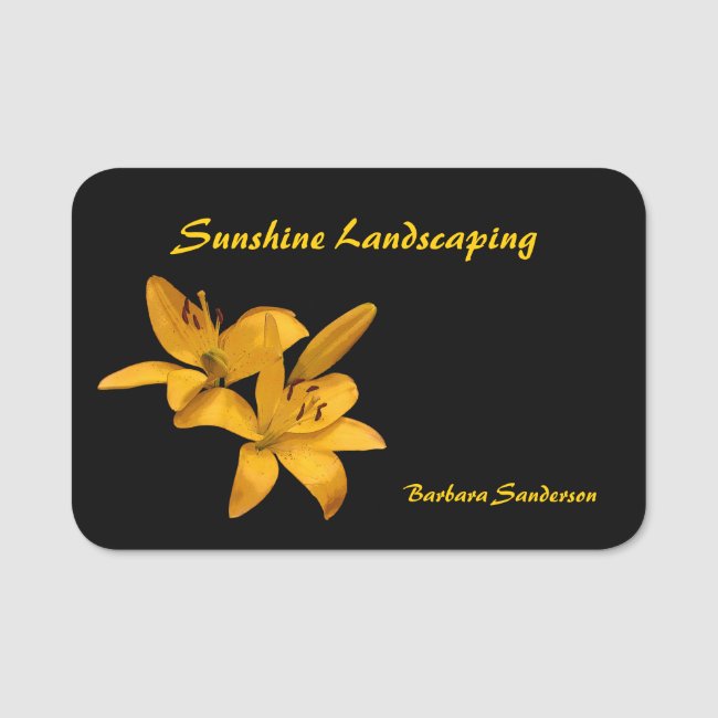 Landscaping Service Name Tag