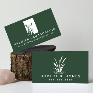 Landscaping Service Professional Landscaper Logo Business Card