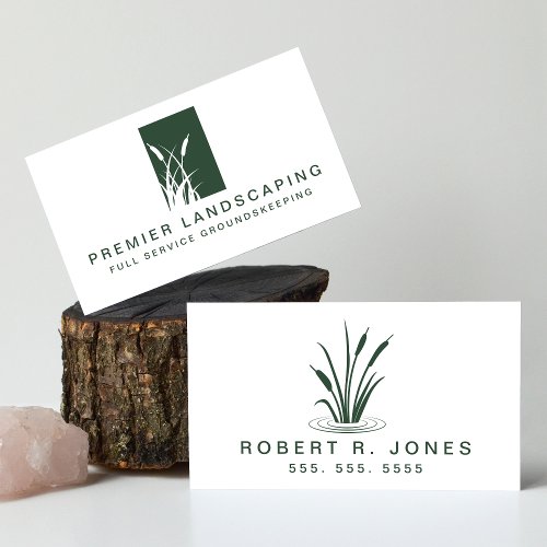 Landscaping Service Professional Landscaper Logo Business Card