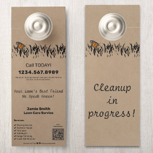 Landscaping Service Promotional Custom Door Hanger