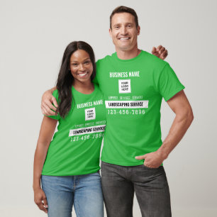 Landscaping Service QR code Logo custom work T-Shirt