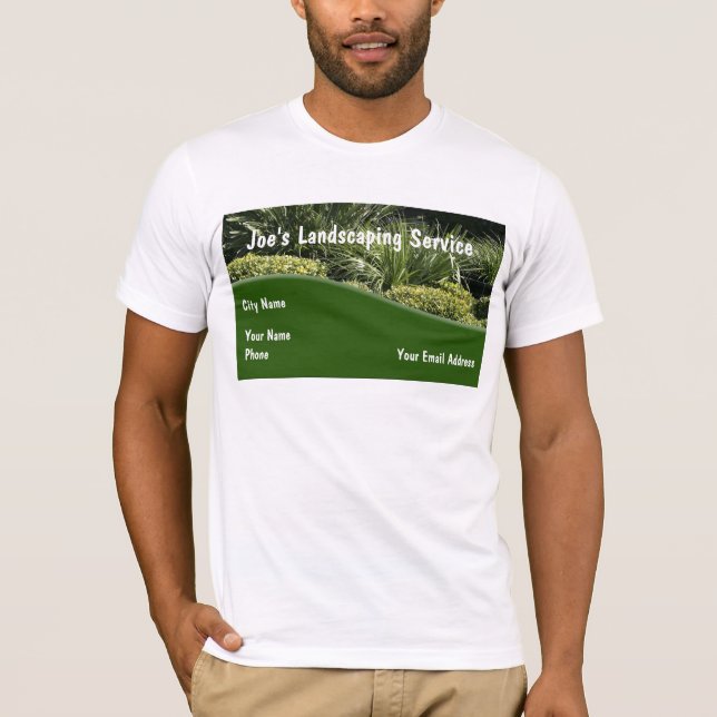Landscaping Service Tshirt Design Template (Front)