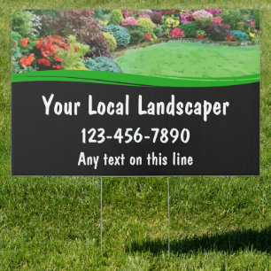 Landscaping Service Yard Sign Template