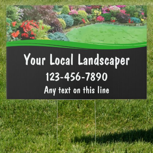 Landscaping Service Yard Sign Template